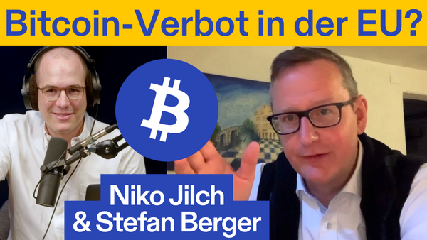Podcast Cover: Niko Jilch und Stefan Berger bei Was Bitcoin bringt.